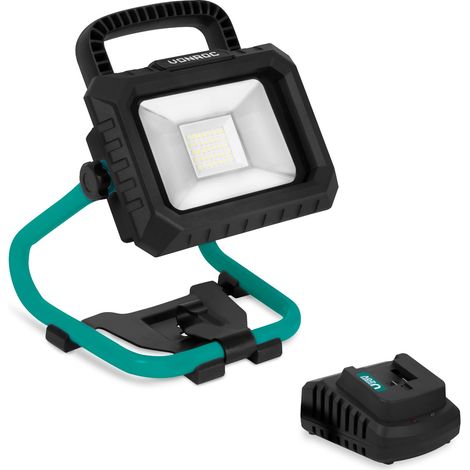 Kabellose LED-Arbeitsleuchte 20V - 1800 Lumen  Inklusive 2,0Ah-Akku und Schnellladegerät