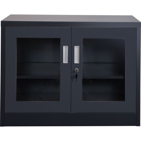 Aktenschrank Ufa dunkelgrau Metallschrank