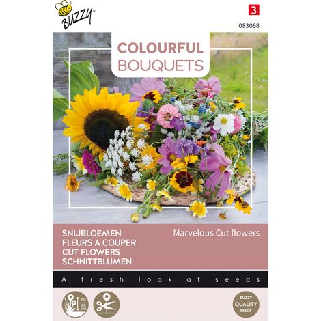 Buzzy Colourful Bouquets Marvelous Cutflowers Semences - Ca. 5 gr (1/2)
