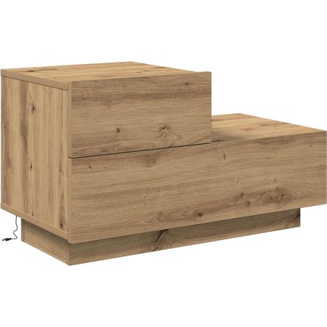 Maison Exclusive - Cabinet de chevet avec tiroir Chêne artisanal 70 x 36 x 40,5 cm