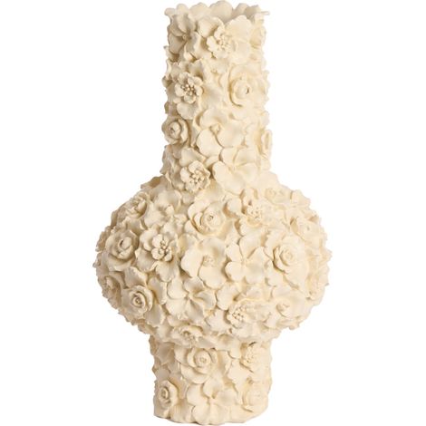 Vase décoratif Light & Living GYULA en crème – Ø27,5x46,5 cm