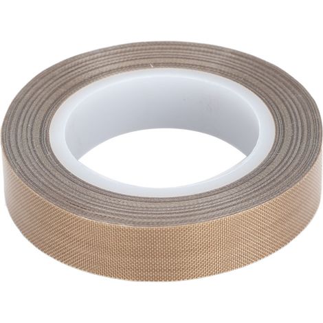 Cinta adhesiva de tejido de vidrio PTFE de alta temperatura para aislamiento térmico, compatible con máquinas de sellado al vacío y por impulsos, 10 m (32,8 pies), 0,18 x 13 mm (0,01 x 0,51 pulgadas). (1/5)