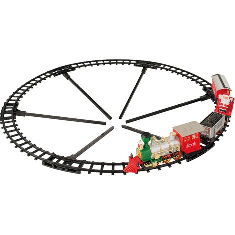 Pista treno in plastica con luce LED 47,2x7,1x45,9 cm