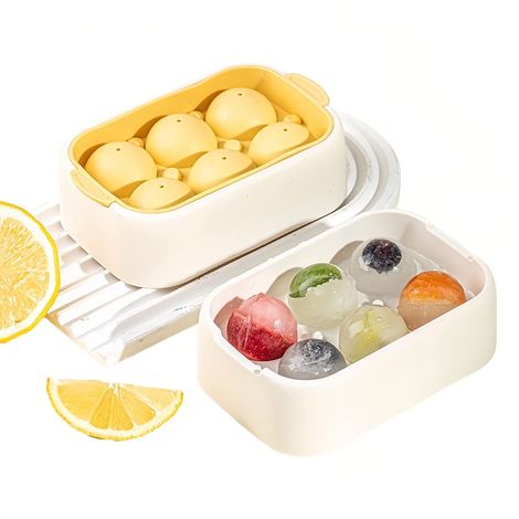 Ensemble de 6 moules à glaçons mignons - Silicone flexible, moules à faire soi-même, réutilisables, sans BPA (1/5)