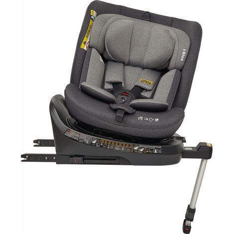 Siège Auto Bébé Jovikids ISOFIX i-Size 40-150 cm Réglable 360°, Rehausseur avec Pare-soleil Détachable Gris (1/5)