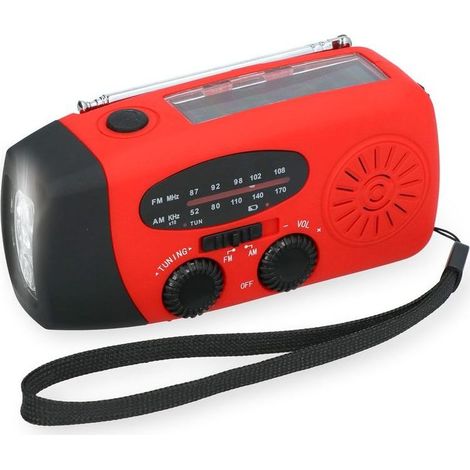 RADIO DE SECOURS LAMPE DYNAMO BATTERIE EXTERNE INTEGREE (1/5)