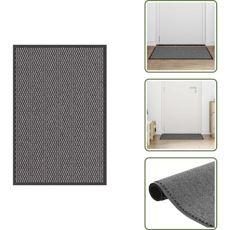 vidaXL Paillasson anthracite 60x90 cm (1/5)