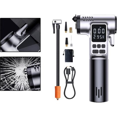 FLITI 150 PSI Wireless Portable Tire Inflator with Digital Display and Type-C Charging for Cars, Motorcycles, Bicycles and Sports Equipment (1/5)