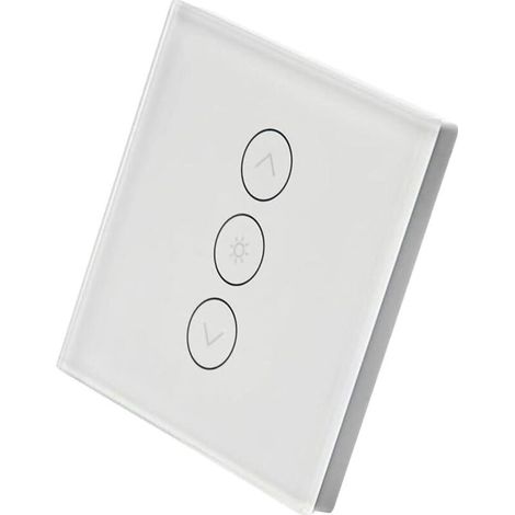 Interrupteur rétroéclairable, WiFi encastrable, Variateur d'intensité, Compatible avec Alexa et Google Home, Remplace votre interrupteur classique, Aucun hub