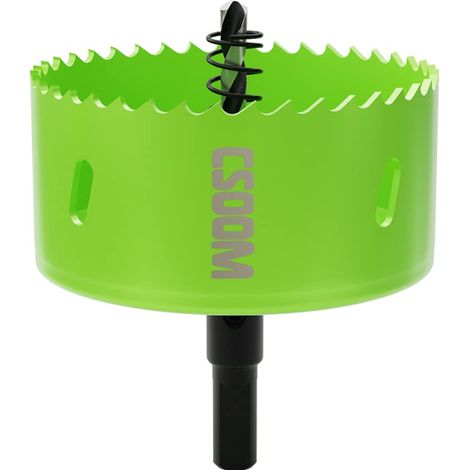 Scie cloche bi-métal pour travaux dans les plaques de plâtre, le plastique, le bois, les métaux, la tôle d'acier fine, outil de perçage haute performance, taille 85 mm (1/5)