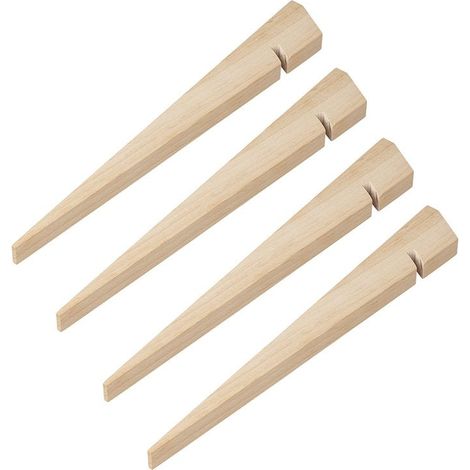 Piquet de tente 30cm bois 4 pièces en poly-sac (1/5)