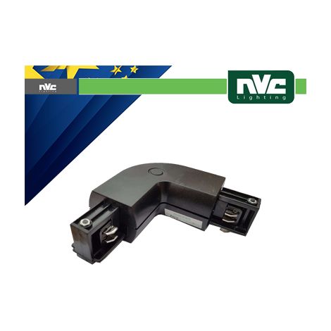 Connettore Forma L Binario Trifase - Colore Nero