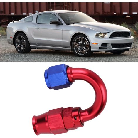 Raccord AN6 pivotant pour tuyau d'huile de refroidissement et de carburant, adaptateur pour téflon 180° (1/5)