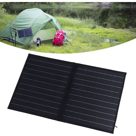 Faltbares Gehäuse für ein 30-W-Solarpanel für den Außenbereich, speziell entwickelt für Camping, Wandern, Radfahren und andere Outdoor-Aktivitäten. (1/5)