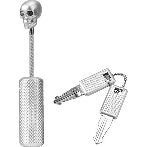 Cadenas à combinaison TSA Câble en acier tressé Alliage de zinc Serrure de sécurité pour valises et sacs Argent (1/5)