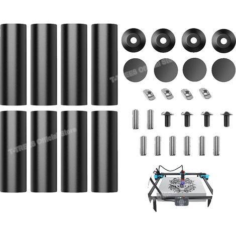 Kit colonna rialzata, compatibile con macchine TTS, stabilità regolabile, 150 mm (1/5)