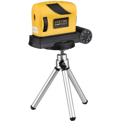 Niveau laser 4 en 1, portable, guidage de ligne haute précision, double niveau à bulle, laser rouge, faible consommation d'énergie