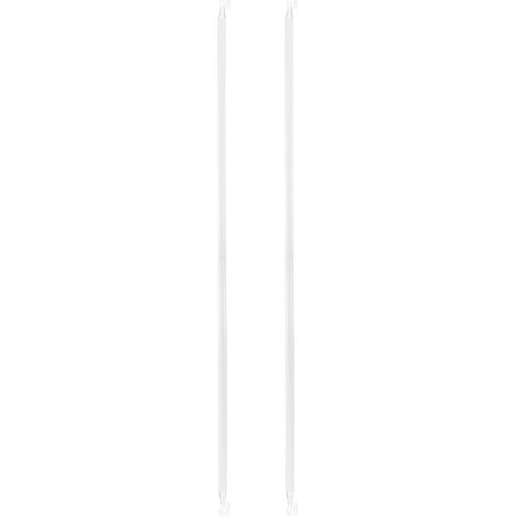 2 Pièces Baguettes Blanches en PP Légères et Faciles à Installer pour Tige D'inclinaison de Store Vertical, Accessoires Élégants pour Rideaux et Stores (1/5)