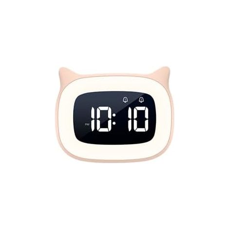 Réveil Enfant - Écran LED Numérique Grand Format - 2 Alarmes Indépendantes - Fonction Snooze 5 Min - Lecture Musique 18 Sons - Alimentation Rechargeable - Pour Garçons et Filles (1/5)