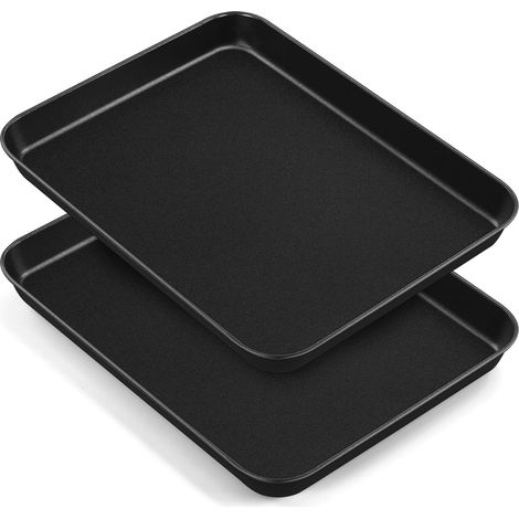 Lot de 2 plaques de cuisson antiadhésives (2, 26,5 x 20,5 x 2,5 cm) (1/5)