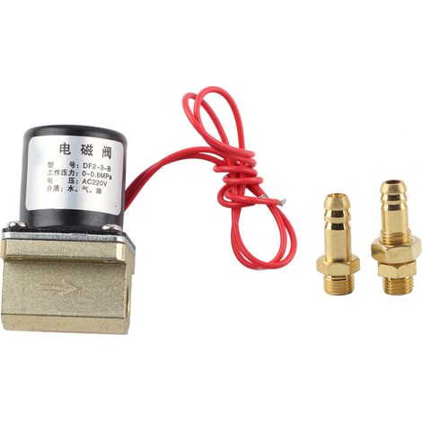 Électrovanne de soudure 00,8 MPa pour eau, gaz, argon, CO2, G1/8'' (AC220V) (1/5)