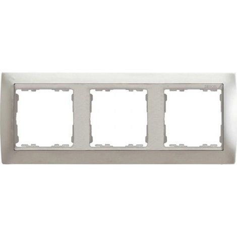 Marco 3 elementos aluminio mate zócalo aluminio SIMON 82 82934-33