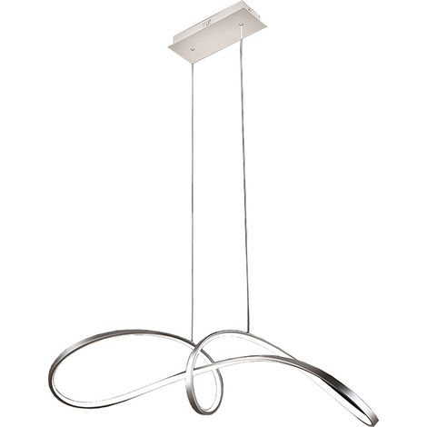 INTRECCIO - Lampada a Sospensione LED 40W 4000K Nichel Satinato IP20, Design Moderno - Rossini Group - Illuminazione Decorativa per Interni (1/5)