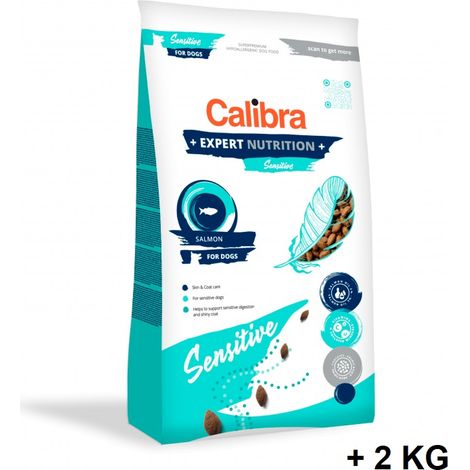 Calibra Dog Expert Nutrition Sensitive Salmon 12kg+2kg