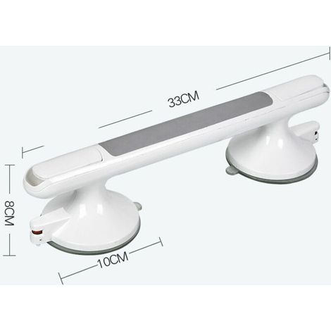 [NON UTILIZZATO] Maniglie di sicurezza per vasca da bagno, maniglie per doccia, barra di sostegno a parete con ventose, senza foratura, maniglia per barra di sostegno per bagno per anziani, disabili (