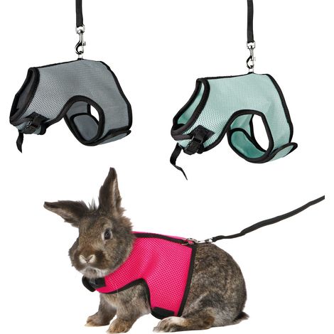Trixie 61513 - Pettorina per piccoli animali, Conigli 14-19 cm / 25-32 cm, Colori Assortiti (1/3)