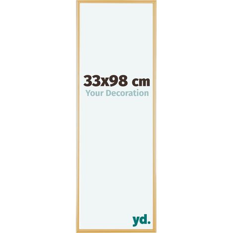 yd. - Cadre photo 33x98 - Or Vintage - Aluminium - Kent