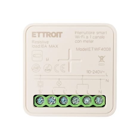 MODULO INTERRUTTORE RELÈ SMART TUYA WI-FI 1 CANALE ON/OFF 16A COMPATIBILE CON AMAZON ALEXA E GOOGLE HOME (1/5)