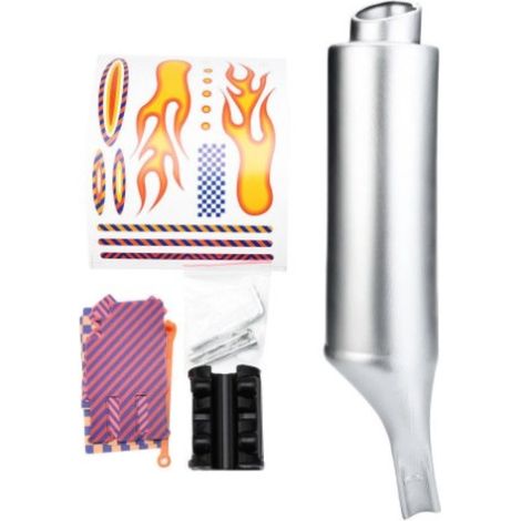 Vélo Turbo Pipe Exhaust System vélo Spoke Sound Maker Motocards kit (1/5)