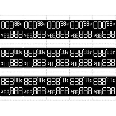 Etiquetas de precios personalizables, 54 x 33 mm