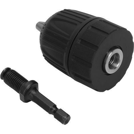 Mandrin de perçage pour boîtier plastique 0,8-10 mm 3/8-24UNF + tige d'extension à tête hexagonale 1/4 3/8 (1/5)