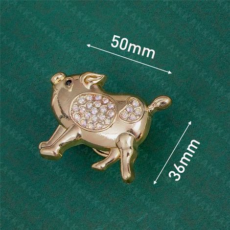 (Ensemble de 4 pièces) Poignées de meubles en forme de plantes et d'animaux, boutons de tiroir en laiton et accessoires de quincaillerie.