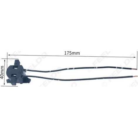 Câble Adaptateur Douille H7 - Pour Ampoule Halogène Automobile - Compatible Douille d'Origine - 1 Pièce (1/5)