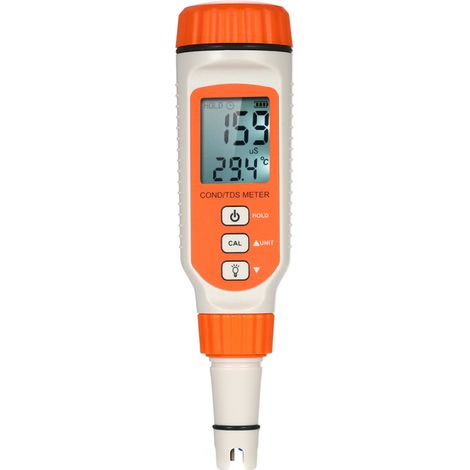 Analizador de calidad de agua 3 en 1, medidor de conductividad TDS/COND/TEMP, analizador profesional con ATC y retroiluminación para acuarios y agua potable. (1/5)