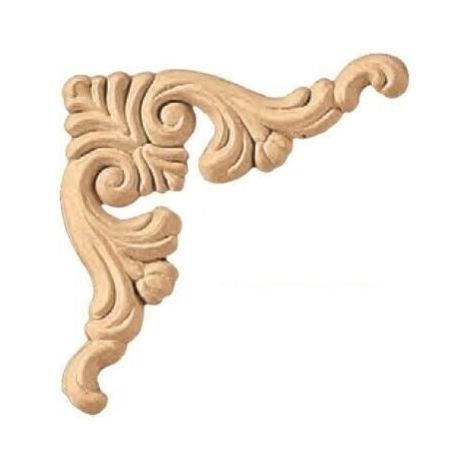 Fregio decorazione in legno cod 13119 - mm 87 x 87 (1/2)