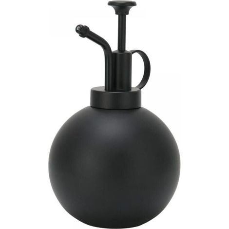 (Noir) Petit arrosoir pour plante d'intérieur, pot d'arrosage en acier inoxydable 500 ml presse à main vintage vaporisateur accessoire de balcon de jardin (1/5)