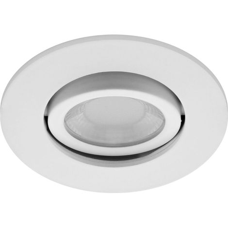 Indigo – Spot encastré rond IP65 7W 800LM 60° blanc – Éclairage LED pour espaces humides – Idéal pour plafonds de salle de bain