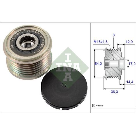 Embrayage d'alternateur 535019410 INA