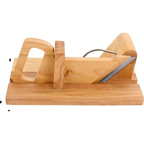 Cortador de verduras, cuchilla de acero inoxidable, características de seguridad, color madera. (1/2)
