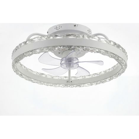 Emitto LED Ceiling Fan Light Dimmable 6 Speed Lamp Living Room with Remote APP