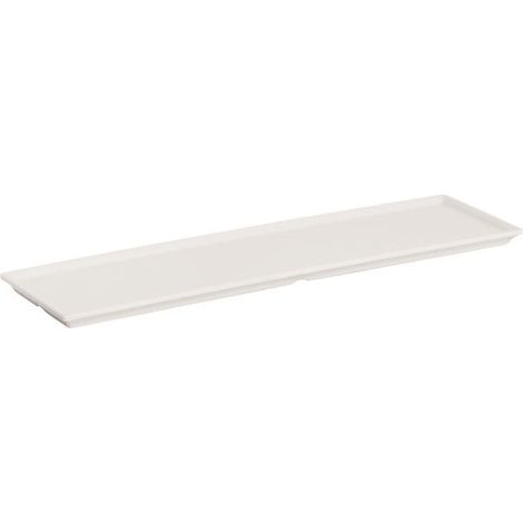 Vassoio Piatto rettangolare in Melamina Bianco 58 x 16 cm (1/2)