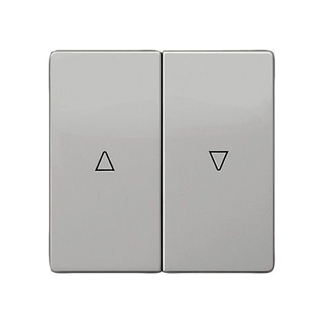 Tecla doble para persianas platino metalizado Siemens Delta Style 5TG72765PM00