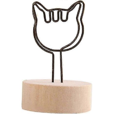Lot de 10 porte-numéros de table de 5,6 cm de haut, porte-cartes de table, porte-photos, pinces à photos, support pour mémos et photos - Yvan (1/5)