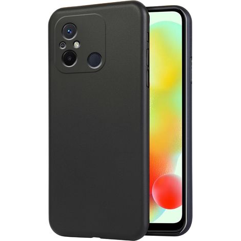 Coque fine pour Xiaomi Redmi 12C, Slim CamShield, noire (1/3)