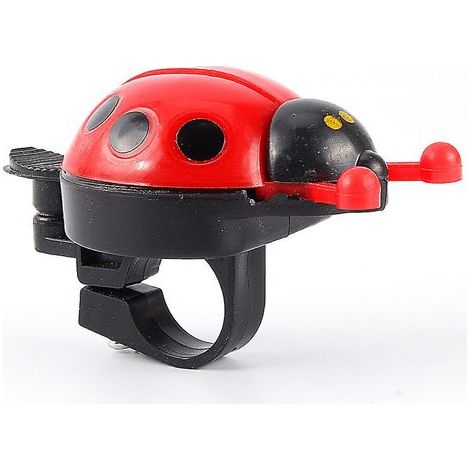 Sonnette de vélo enfant coccinelle, cadeau mignon pour les enfants qui aiment s'amuser en plein air (rouge) (1/5)