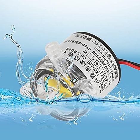 Mini Pompe à Eau 12V DC 6W Pompe Submersible sans Brosse à Economie d'Energie pour Aquarium, Fontaine, Petit Bassin à Poissons, Système Solaire (1/5)